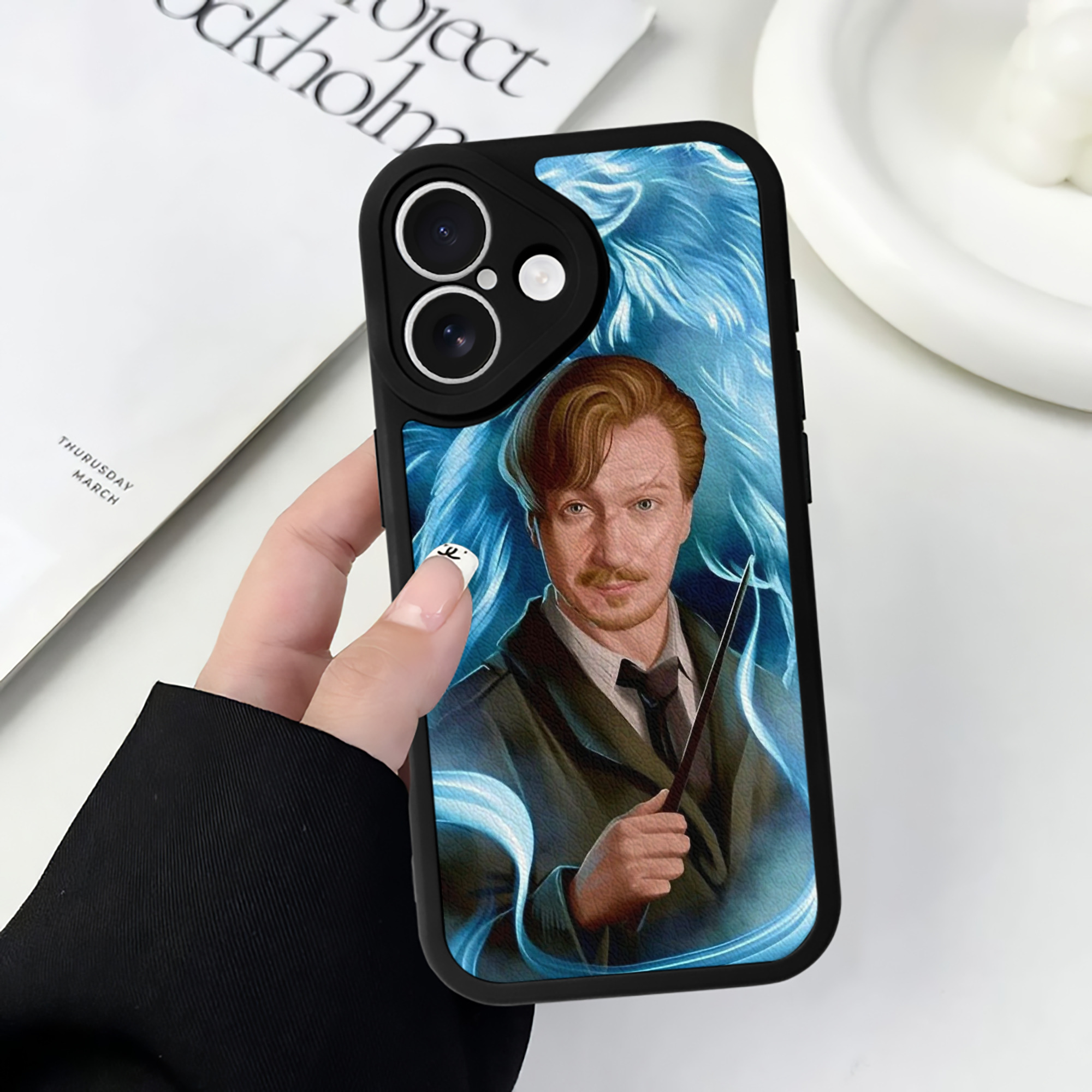 （画像用） Harry Potter ハリー・ポッターシリーズ 【iPhone 16シリーズ対応】シリコンスマホケース（レザー調） 材質：シリコン